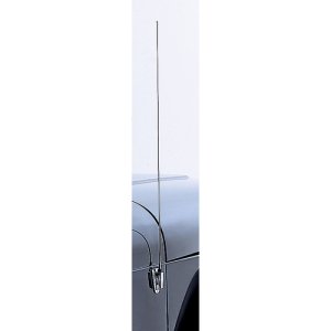 Jeep Wrangler LJ Antenna Mast & Base - Rear - Rugged Ridge - OE Style - Stainless Steel - `97-`06